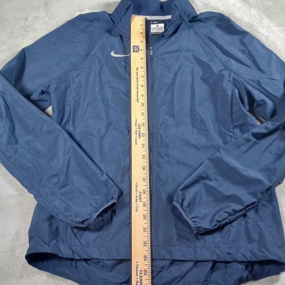 Nike Essential Running Jacket Mens Medium Navy Blue Full Zip 728249-419 Gorpcore